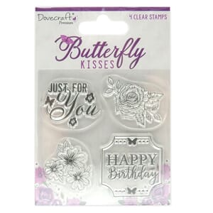 Dovecraft - Butterfly Kisses Clear Stamps