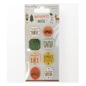 Dovecraft - Naughty or Nice Sentiment Toppers