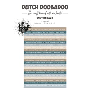 Dutch Doobadoo - Dream Plan Do Winter Days A5 Sticker