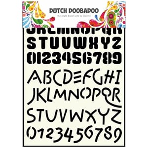 Dutch Doobadoo - Alphabet 4 Dutch Mask Art
