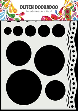 Dutch Doobadoo - Doodle Circles and Border Dutch Mask Art A5