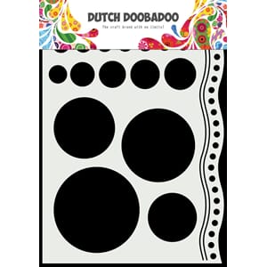 Dutch Doobadoo - Doodle Circles and Border Dutch Mask Art A5