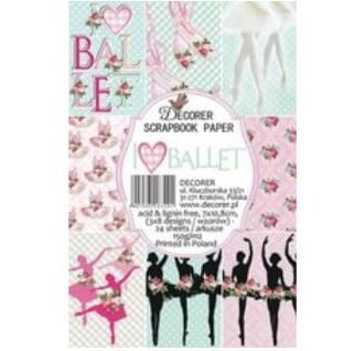 Decorer - Ballet Paper Pack, 24 stk