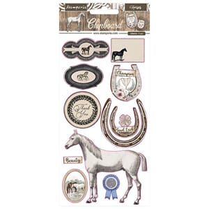 Stamperia: Romantic Horses Chipboard, 11/Pkg