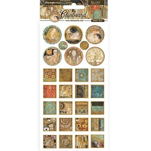 Stamperia - Klimt squares and rounds Chipboard