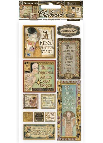 Stamperia - Klimt inspirations Chipboard