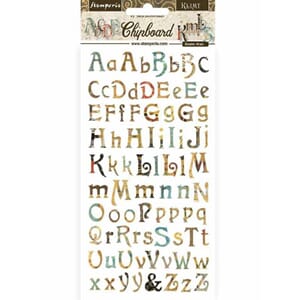 Stamperia - Klimt alphabet Chipboard