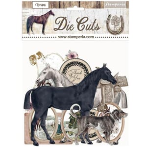 Stamperia: Romantic Horses Paper Die-Cuts Pack, 39/Pkg