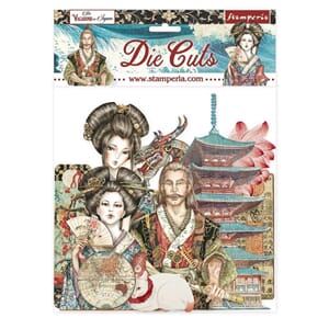 Stamperia: Sir Vagabond In Japan Die-Cuts Pack, 39/Pkg