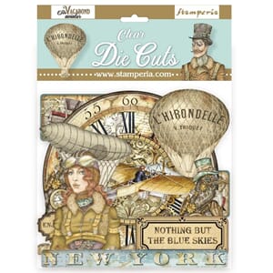 Stamperia - Sir Vagabond Aviator Clear Die cuts assorted