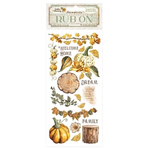 Stamperia - Pumpkins Rub-On 4x8,5 Inch Golden Harmon