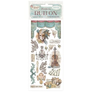 Stamperia - Venice City of Art Rub-On 4x8,5 Inch Masks