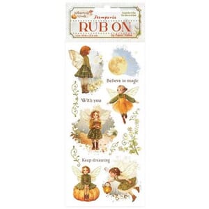 Stamperia - Whispering Woods Rub-On 4x8,5 Inch Fairy