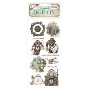 Stamperia - Voyages Fantastiques Rub-On Mechanical Wonders