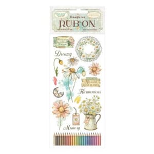 Stamperia - Daisy Art Rub-On 10,16x21,6cm Harmonious