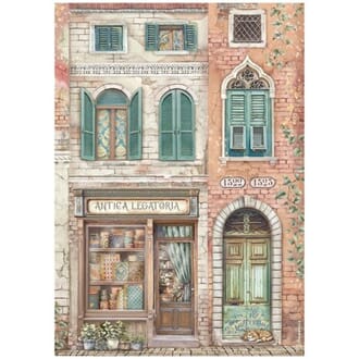 Stamperia - Venice City of Art A4 Rice Paper Antica Legatori