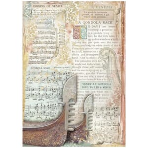 Stamperia - Venice City of Art A4 Rice Paper Gondola