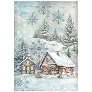 Stamperia - The Owl's House A4 Rice Paper Cottage
