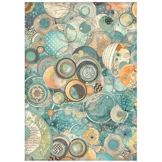 Stamperia - Furry Friends A4 Rice Paper Harmony of Circles
