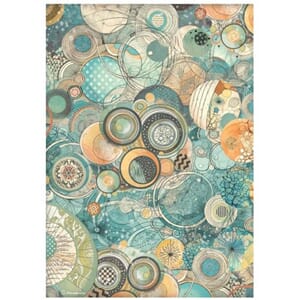 Stamperia - Furry Friends A4 Rice Paper Harmony of Circles