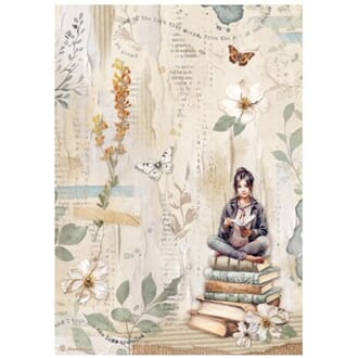 Stamperia - Secret Diary A4 Rice Paper Books