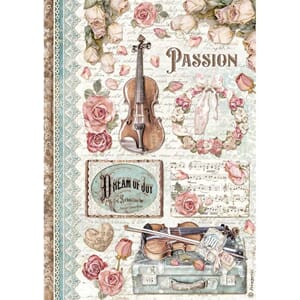 Stamperia - Rice Paper Passion Music