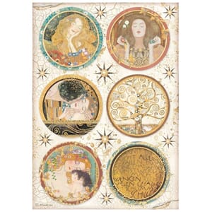 Stamperia - Klimt Rounds Rice paper