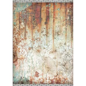 Stamperia - Lady Vagabond Lifestyle rust effect Rice paper