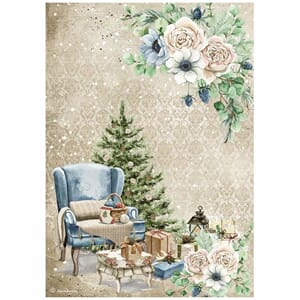 Stamperia - Romantic Cozy Winter Chair A4 Rice Paper