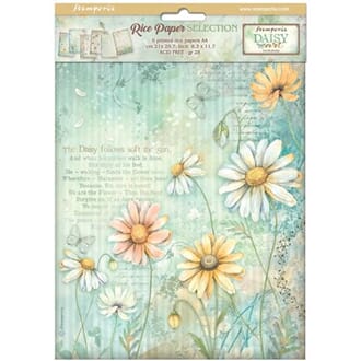Stamperia - Daisy Art A4 Rice Paper Selection