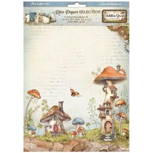 Stamperia - Hidden Grove A4 Rice Paper Selection