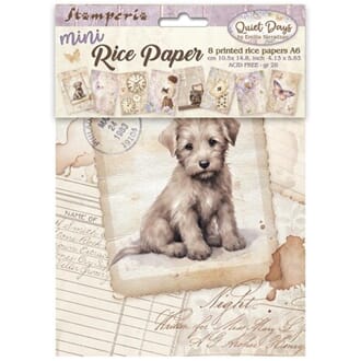 Stamperia - Quiet Days A6 Mini Rice Paper