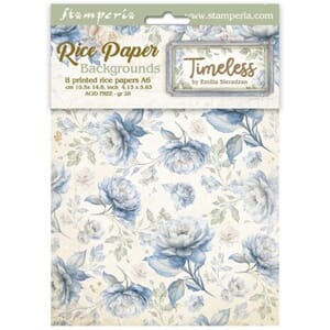 Stamperia - Timeless A6 Rice Paper Backgrounds