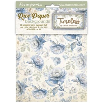 Stamperia - Timeless A6 Rice Paper Backgrounds