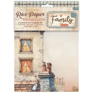 Stamperia - Family A6 Rice Paper Backgrounds
