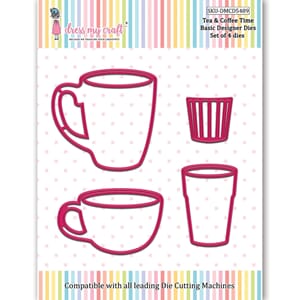 Dress My Craft - Tea & Coffee Time Cutting Die Shaker