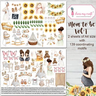 Dress My Craft - Mom To Be Vol.1 A4 Motif Sheet