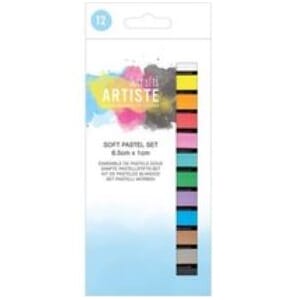 Docrafts Artiste Soft Pastels Half Size, 12 farger