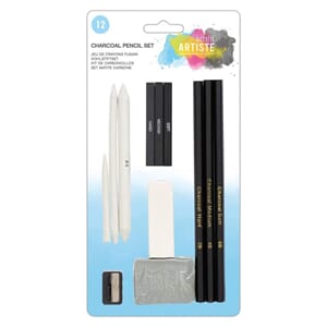 Docrafts artiste : Charcoal Pencil set, 12/Pkg