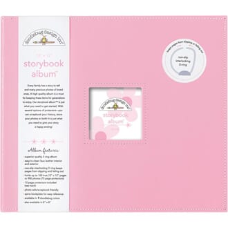 Doodlebug: Cupcake - D-Ring Album, 12x12 inch