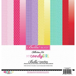 Doodlebug: My Candy Girl Bella Besties Paper Pac, 12x12 inch