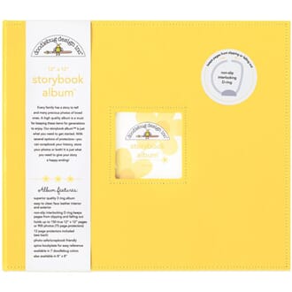 Doodlebug: Bumblebee - D-Ring Album, 12x12 inch