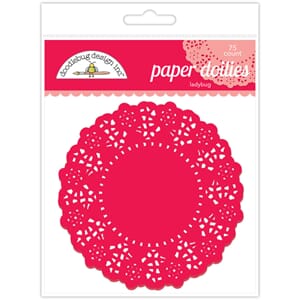 Doodlebug - Ladybug Doilies, str 11 cm, 75/Pkg
