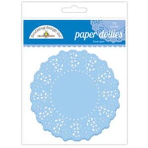 Doodlebug - Blue Jean Doilies, str 11 cm, 75/Pkg