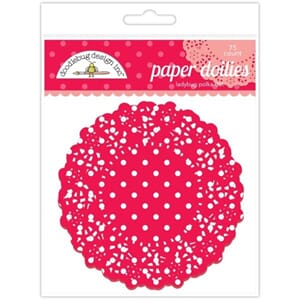 Doodlebug - Ladybug Polka Dot Doilies, str 11 cm, 75/Pkg