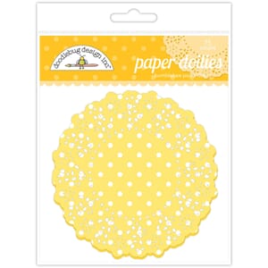 Doodlebug - Bumblebee Polka Dot Doilies, str 11 cm, 75/Pkg