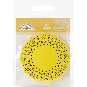 Doodlebug - Bumblebee Mini Doilies, str 7,6 cm, 75/Pkg