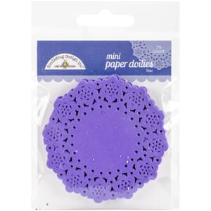 Doodlebug - Lilac Mini Doilies, str 7,6 cm, 75/Pkg