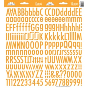 Doodlebug Design - Tangerine Skinny Stickers