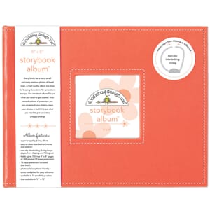 Doodlebug: Coral Storybook D-Ring Album, str 8x8 inch